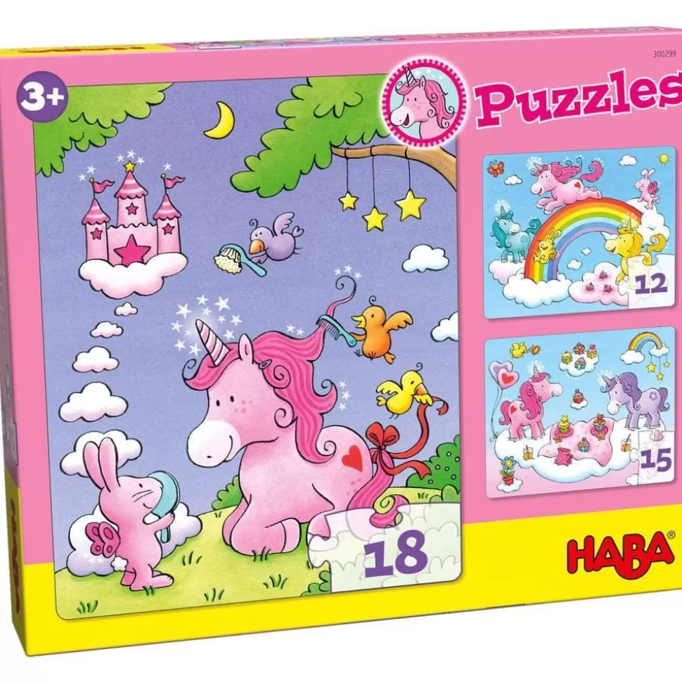 Einhorn-Glitterluck-Set Mit 3 Puzzles>HABA New