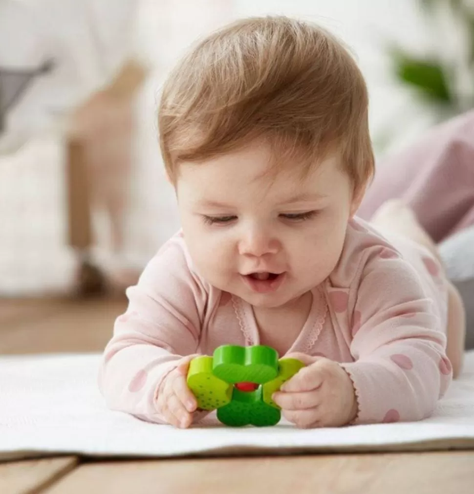 Kleeblatt-Babyrassel Aus Holz Mit Glockchen>HABA Store